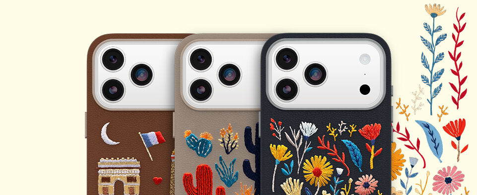 Embroidered designs cases