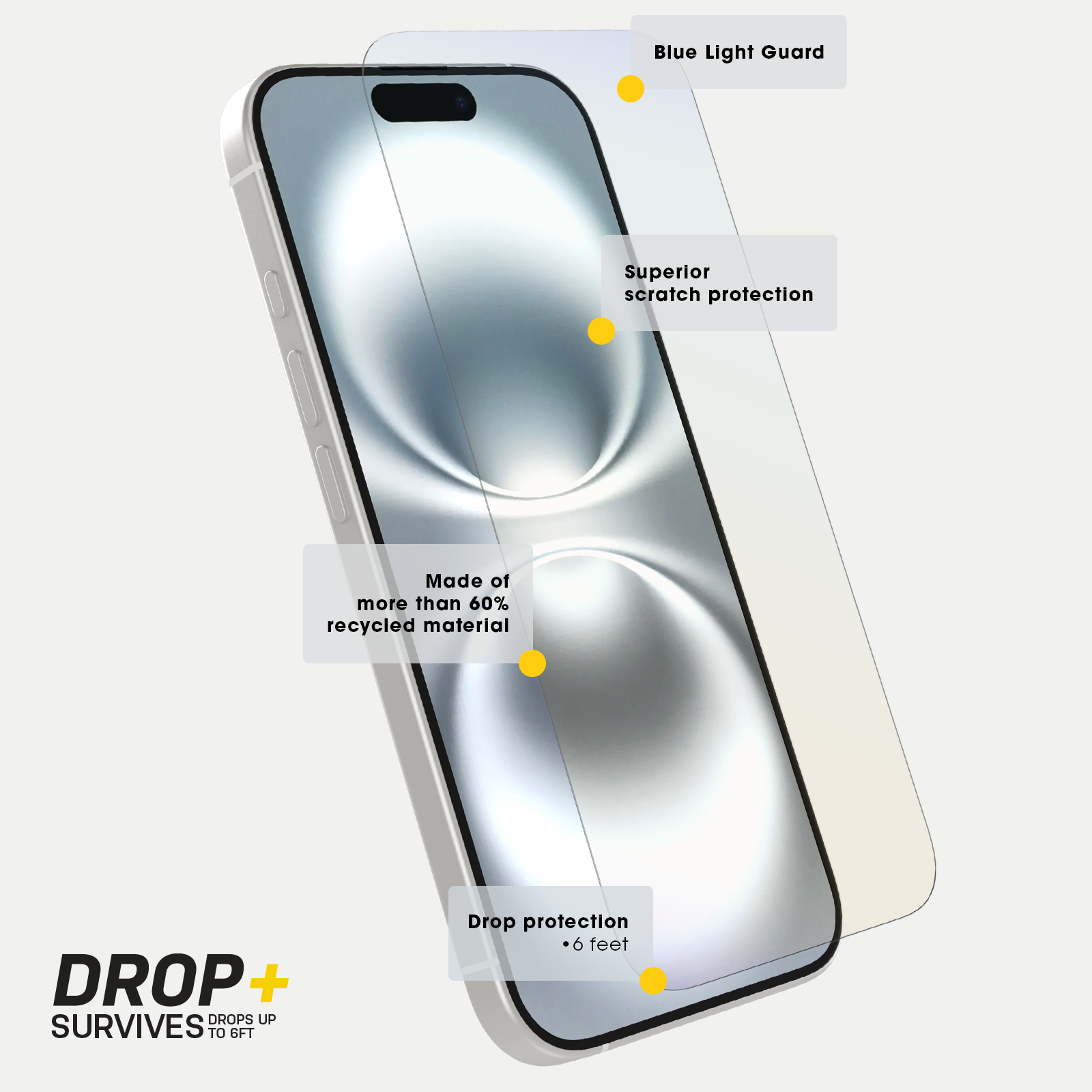 iPhone 16 Pro Max Premium Pro Glass Blue Light Screen Protector - Image 1781