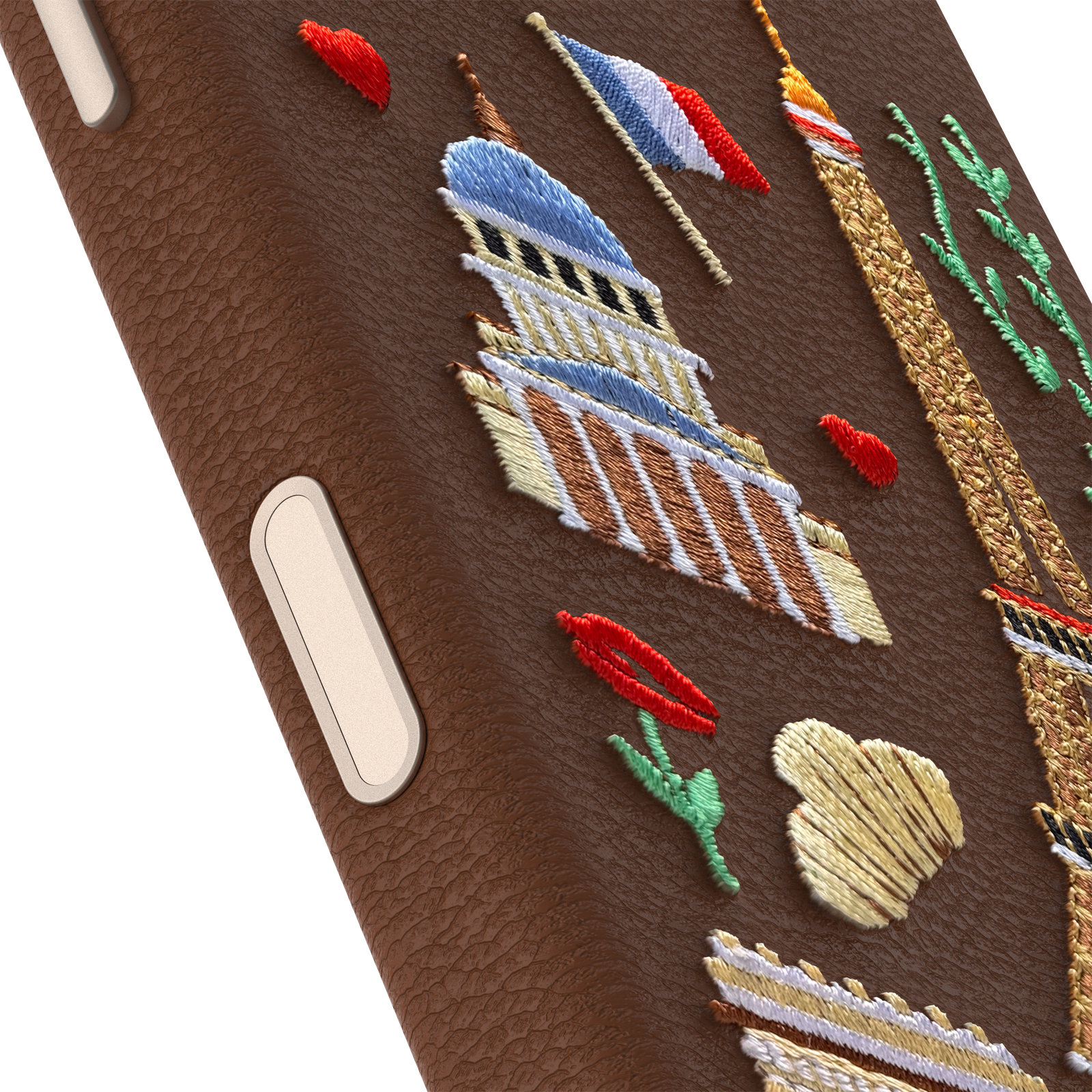 iPhone 17 HÃ¼lle | Symmetry Series Cactus Leather Embroidery - Image 3278