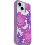 iPhone 15, iPhone 14, and iPhone 13 Symmetry Series Clear Case for MagSafe Fluttering Flora - Image 27778