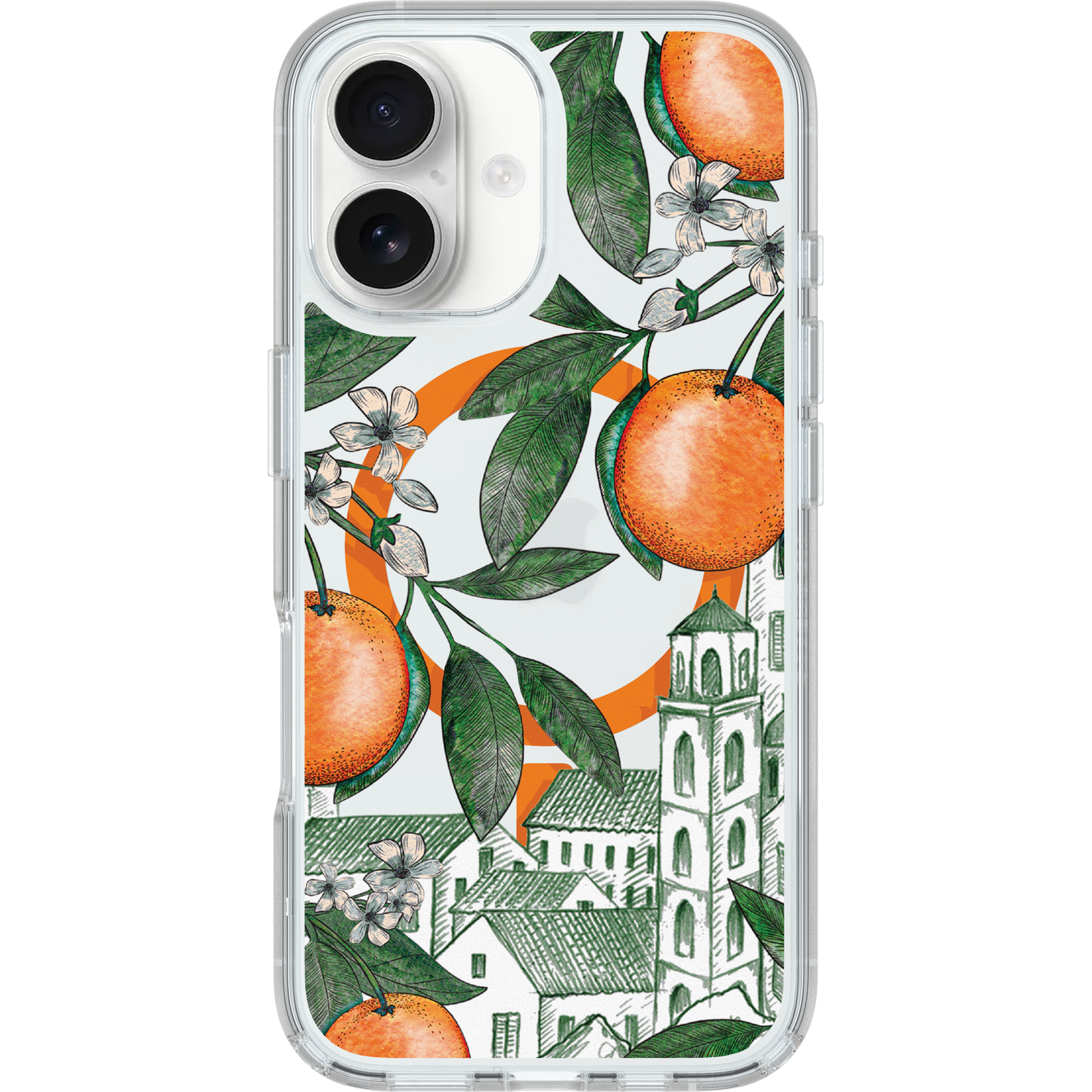 iPhone 16 Symmetry Series Clear Vintage Vacation Case - Image 443