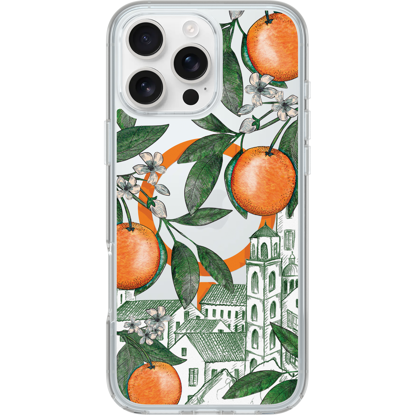 iPhone 16 Pro Max Symmetry Series Clear Vintage Vacation Case - Image 490