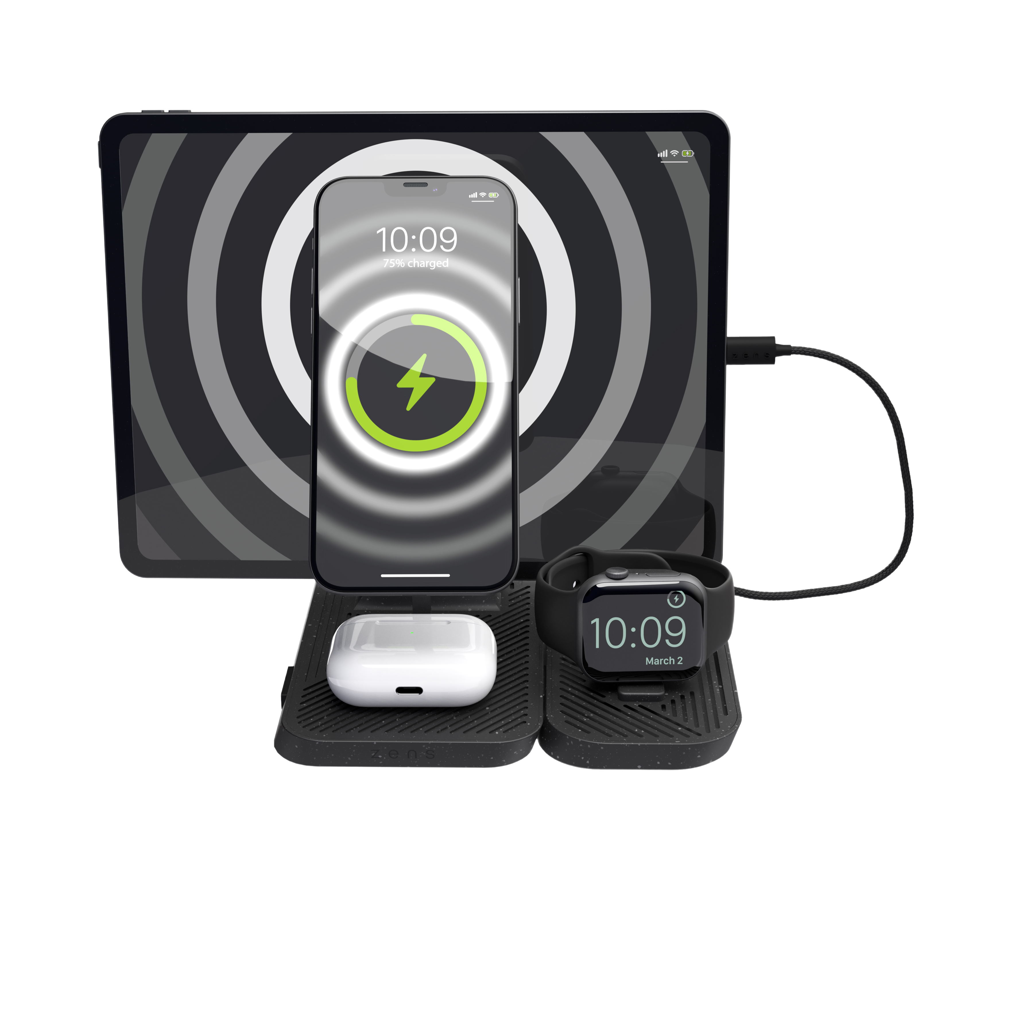 Zens | Zens 4-in-1 Modular Wireless Charging Station - Image 18035