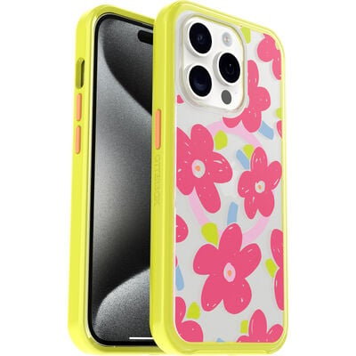 iPhone 15 Pro Case | Symmetry Series Clear for MagSafe - Fluttering Flora