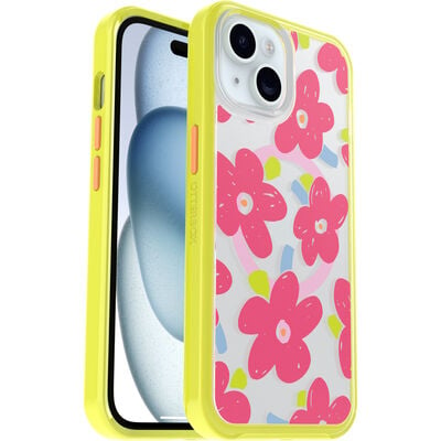 iPhone 15, iPhone 14 and iPhone 13 Phone Case | Symmetry Series Clear for MagSafe - Fluttering Flora