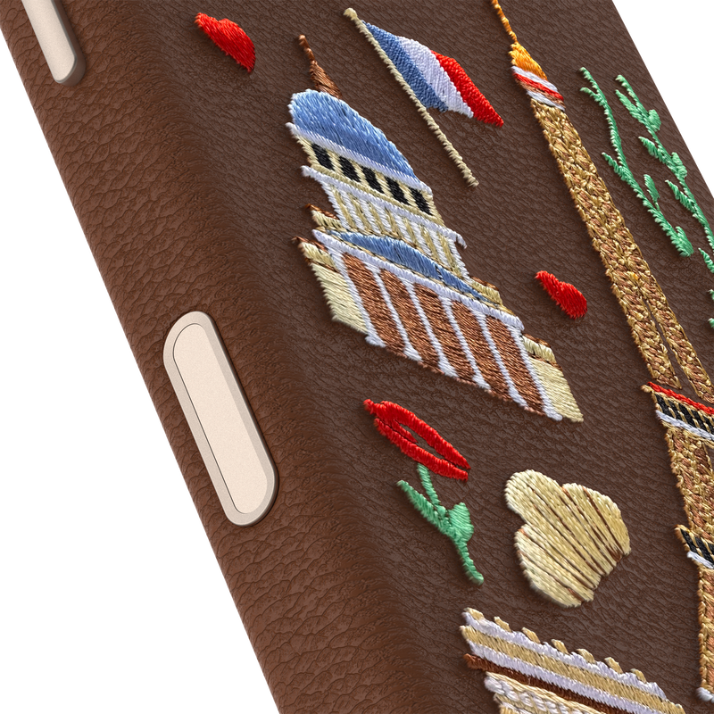 product image 3 - iPhone 17 Case Symmetry Series Cactus Leather Embroidery