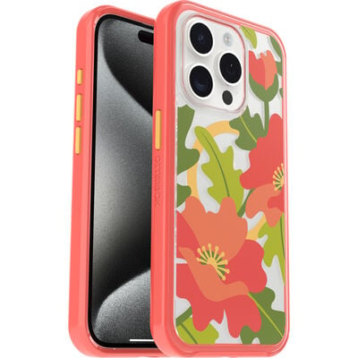 iPhone 15 Pro Case | Symmetry Series Clear for MagSafe - Fluttering Flora