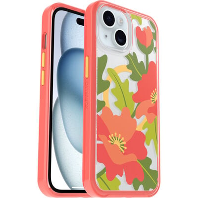 iPhone 15, iPhone 14 and iPhone 13 Phone Case | Symmetry Series Clear for MagSafe - Fluttering Flora