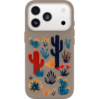 iPhone 17 Pro Case | Symmetry Series Cactus Leather Embroidery