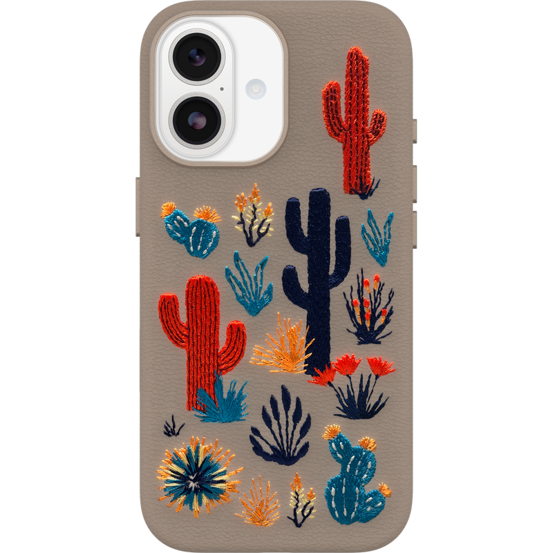 product image 1 - iPhone 17 Case Symmetry Series Cactus Leather Embroidery