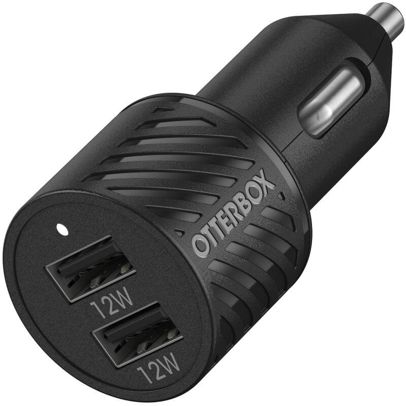 product image 2 - USB-C to USB-A Dual Port Car Charging Kit, 24W Combined 