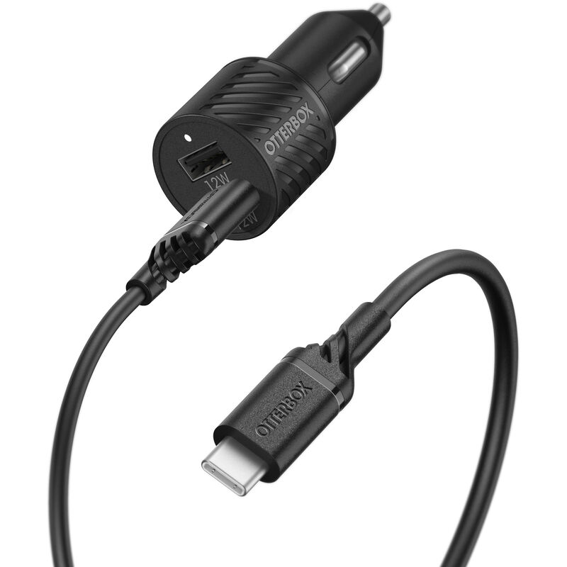 USB-A Car Charger & USB-C to USB-A Cable — OtterBox Charging Kit