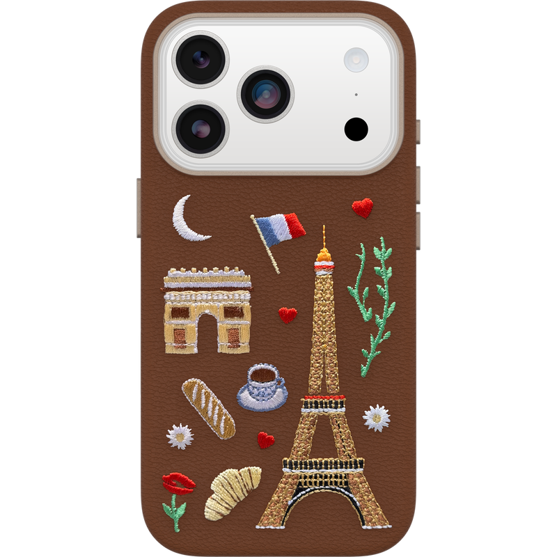 product image 1 - iPhone 17 Pro Case Symmetry Series Cactus Leather Embroidery