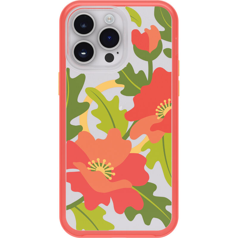 product image 2 - iPhone 14 Pro Max Case Symmetry Series Clear for MagSafe Fluttering Flora