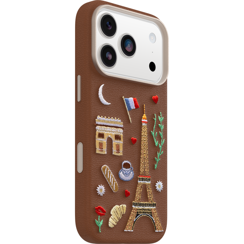 product image 2 - iPhone 17 Pro Case Symmetry Series Cactus Leather Embroidery