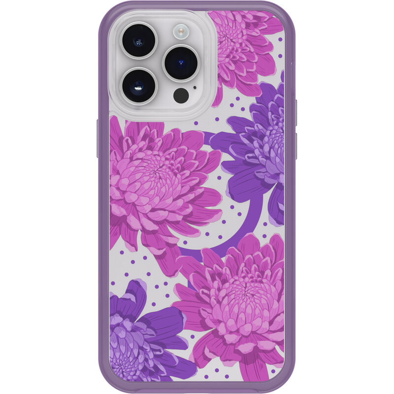 product image 2 - iPhone 14 Pro Max Case Symmetry Series Clear for MagSafe Fluttering Flora