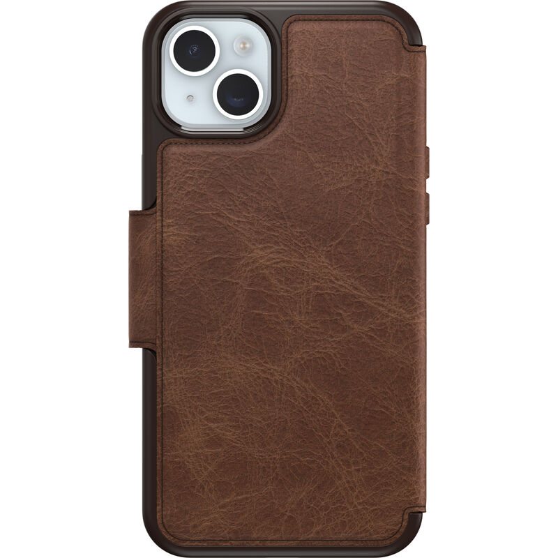 iPhone 15 Plus brown Strada Leather Phone Case OtterBox Australia