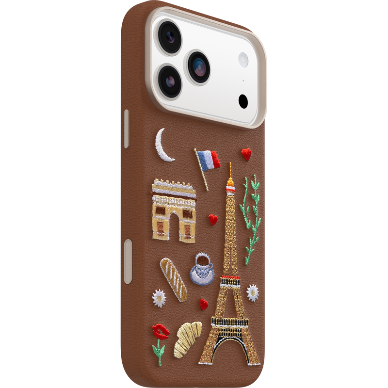 product image 2 - iPhone 17 Pro Max Case Symmetry Series Cactus Leather Embroidery