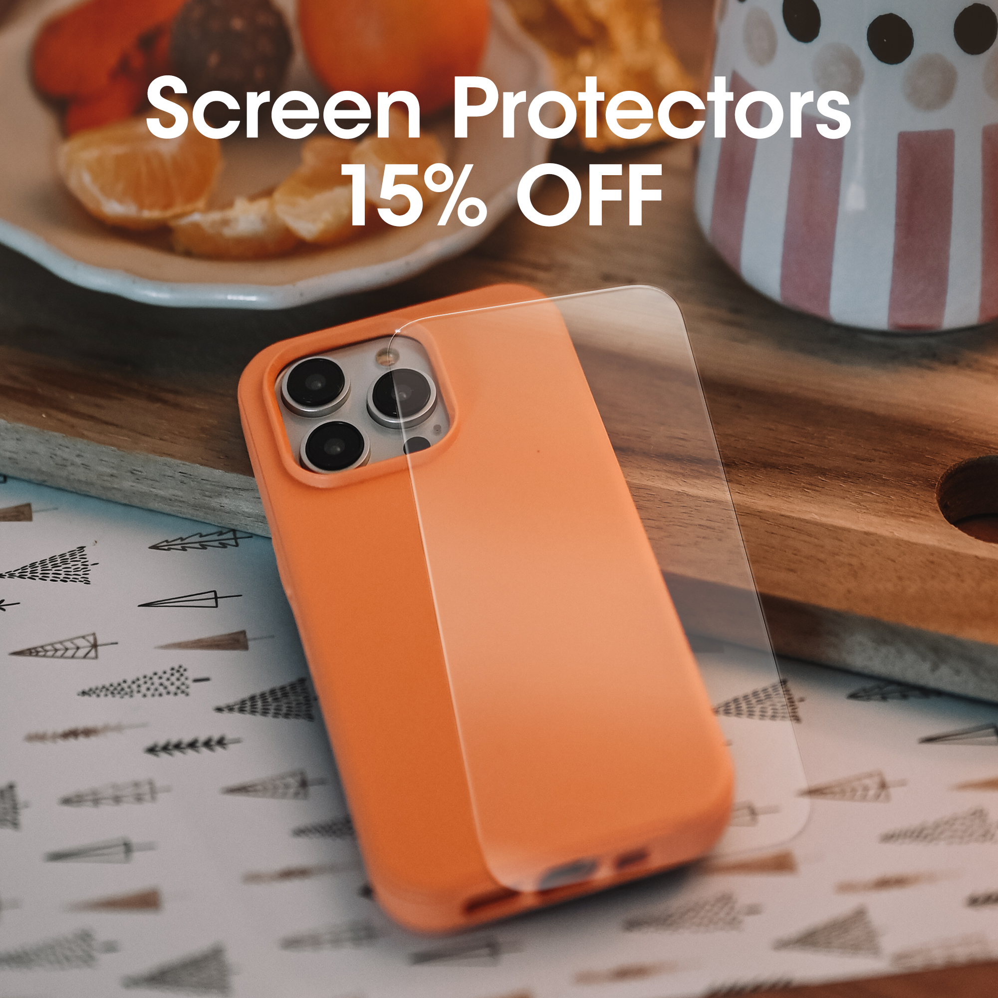 15% OFF screen protectors